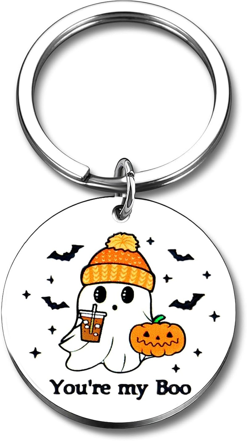 Sereney Valentines Gifts 2PCS Boo Basket Stuffers for Him Her, Pumpkin Decorationsas Boo Basket Items Women, Spooky Basket Stuffers for BFF Bestie Friend Boys Girls Husband Girlfriend Wife Anniversary Birthday Valentines Gifts - Image 1
